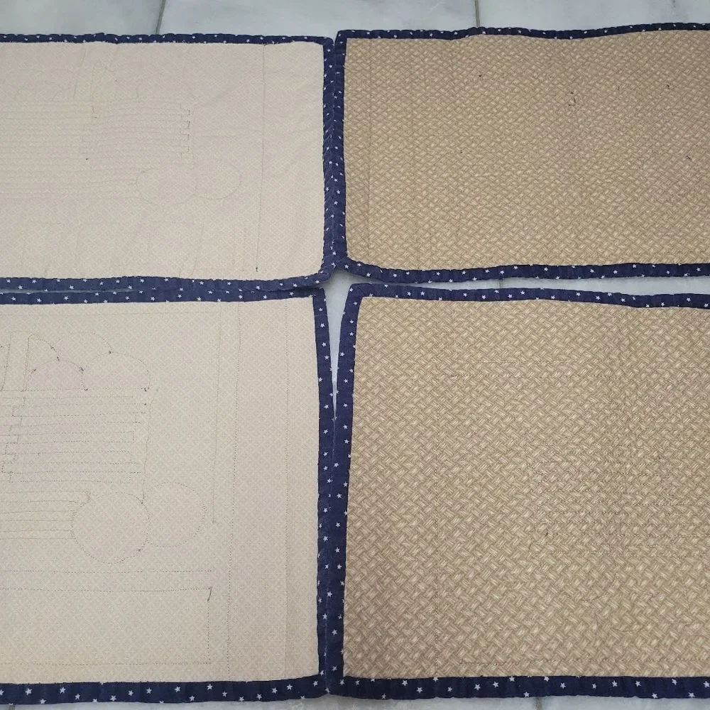Americana Flags Prints Placemats for Table Mats Set Of 4